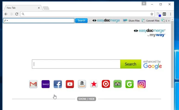 EasyDocMerge toolbar by myway