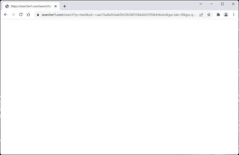 Image: Searcher1.com browser hijacker