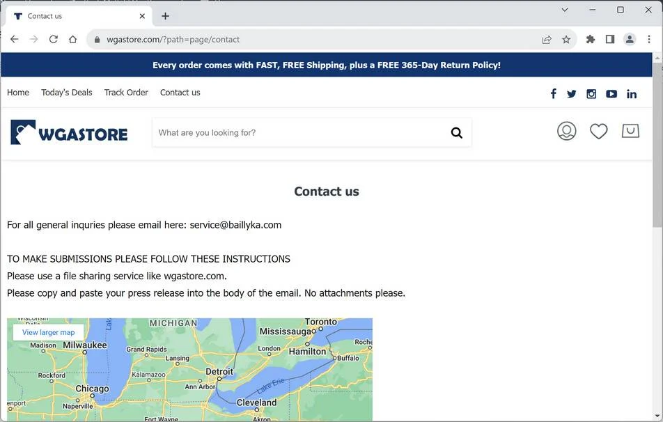 image Wgastore.com scam