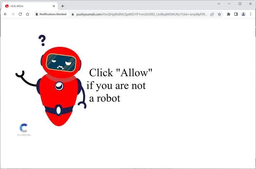 Remove Pushyoumail.com Pop-up Ads (Virus Removal Guide) 1 Image: Pushyoumail.com Ads
