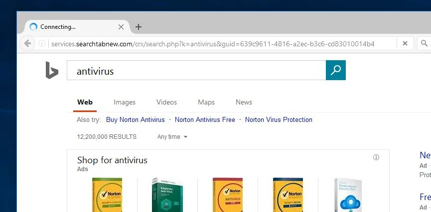 Services.searchtabnew.com virus