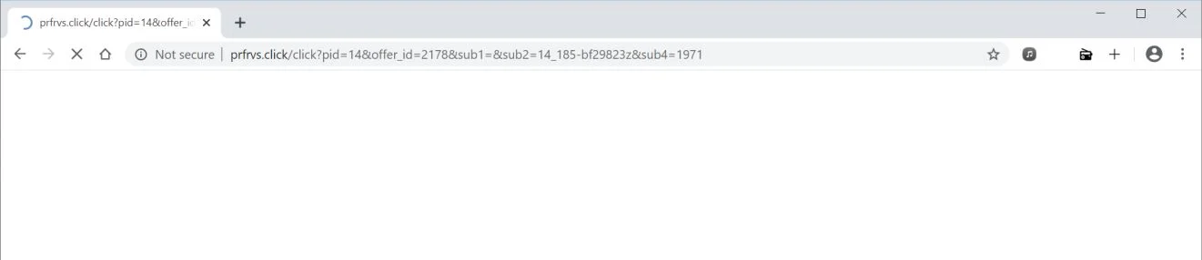 How to remove Prfrvs.click redirect (Virus Removal Guide) 1 Image: Chrome browser is redirected to Prfrvs.click