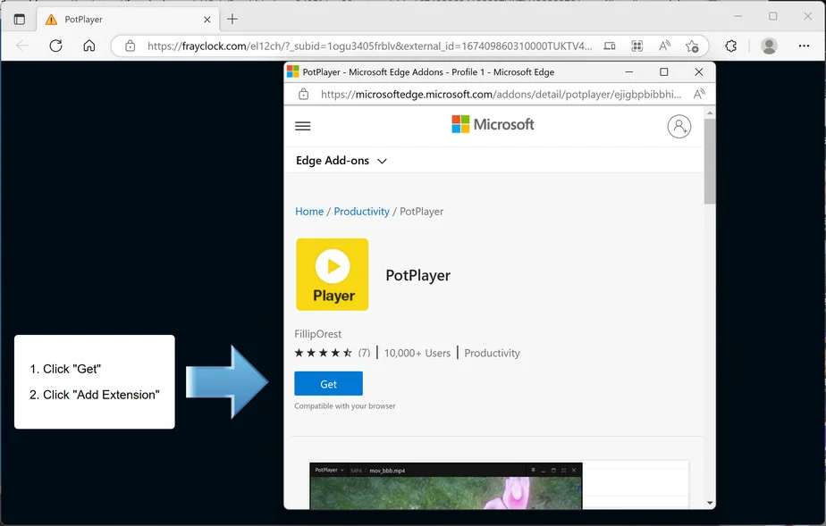 Image: PotPlayer Microsoft Edge Extension