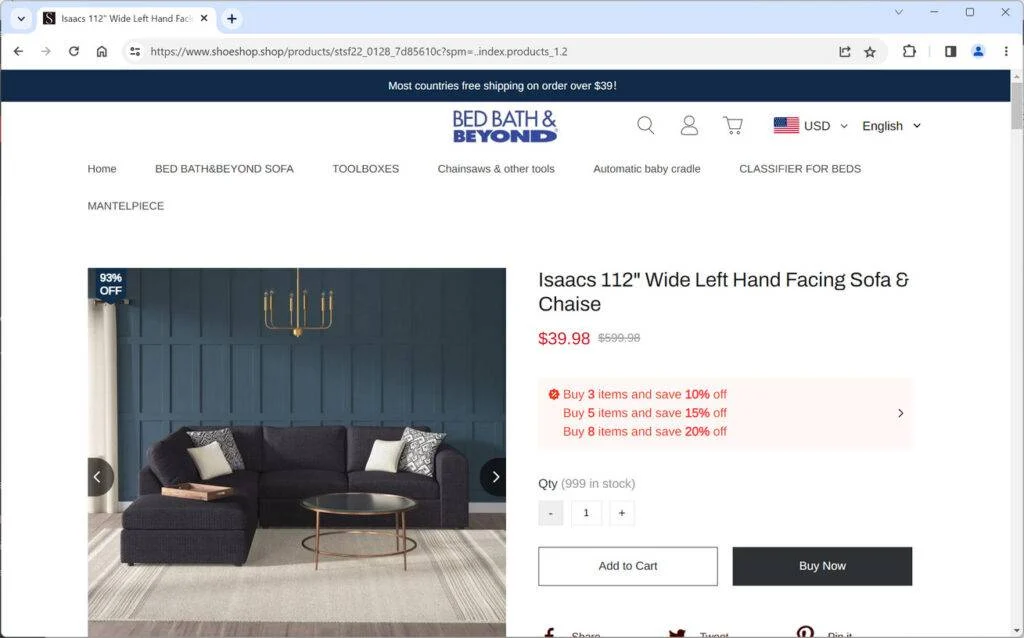 Steer Clear of Shoeshop.shop - It's a Scam Site 1 shoeshop.shop scam