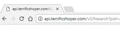 api.terrificshoper.com/v2/hsearch?pid= redirect virus
