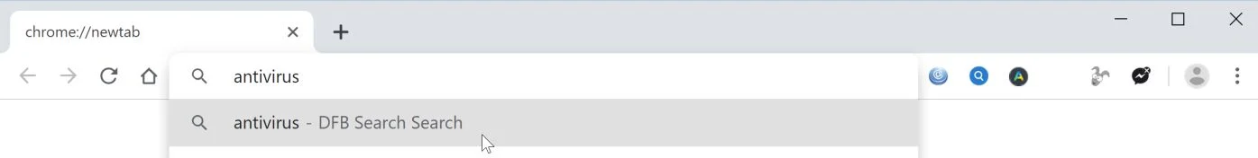 How to remove DFB Search (Virus Removal Guide) 1 Image: Google Chrome is redirected to DFB Search