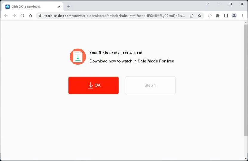 Image: Click OK To Continue! Scam