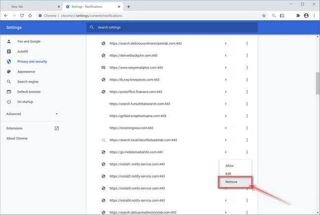 Chrome Remove Pop-up ads