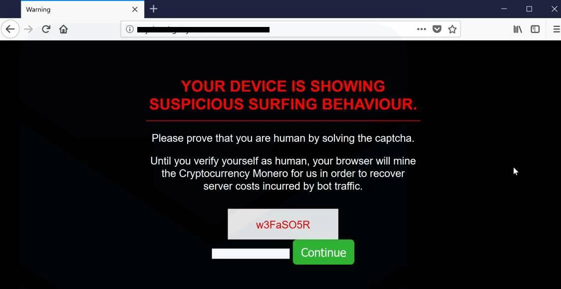 your device is showing suspicious surfing behaviour scam alert virus