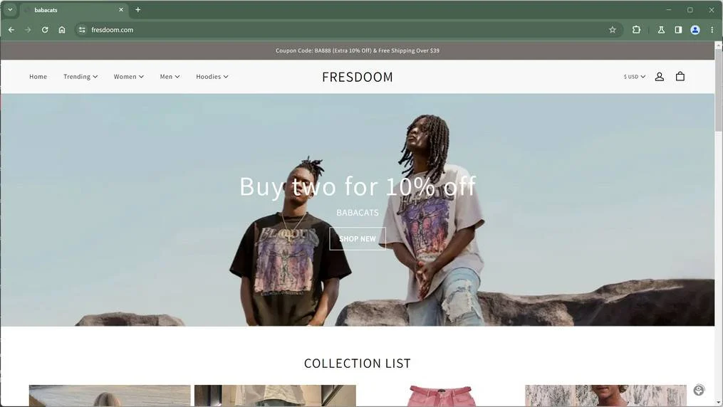 Fresdoom.com Review: Legit Store or Scam? Our Findings 1 Fresdoom.com scam