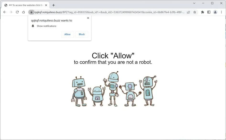 Image: Notquiteso.buzz Ads