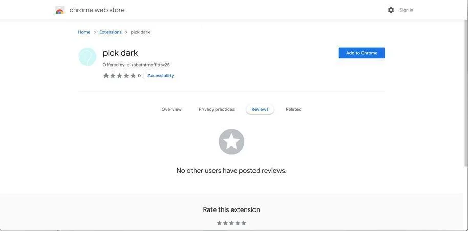 How to Remove Pick Dark Browser Extension (Virus Removal Guide) 1 Image: Pick Dark Chrome extension