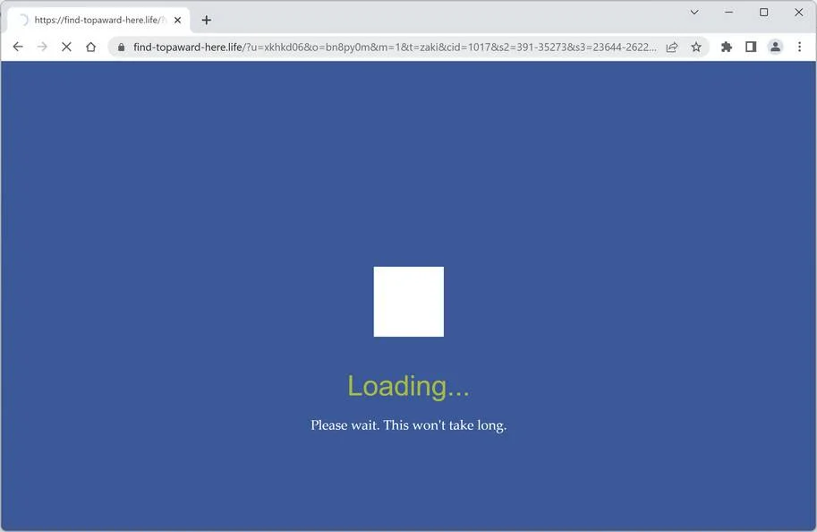 Remove Find-topaward-here.life Ads (Virus Removal Guide) 1 Image: Find-topaward-here.life Ads