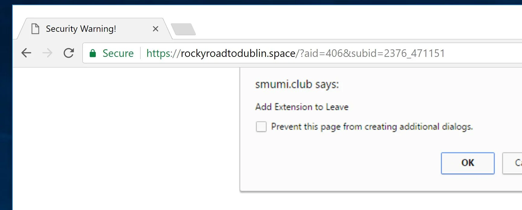 rockyroadtodublin.space virus