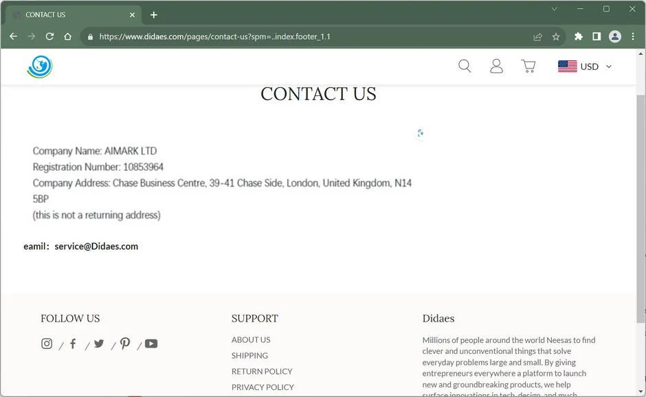Didaes.com Scam? Read This Before Buying From This Store 1 Didaes.com Scam