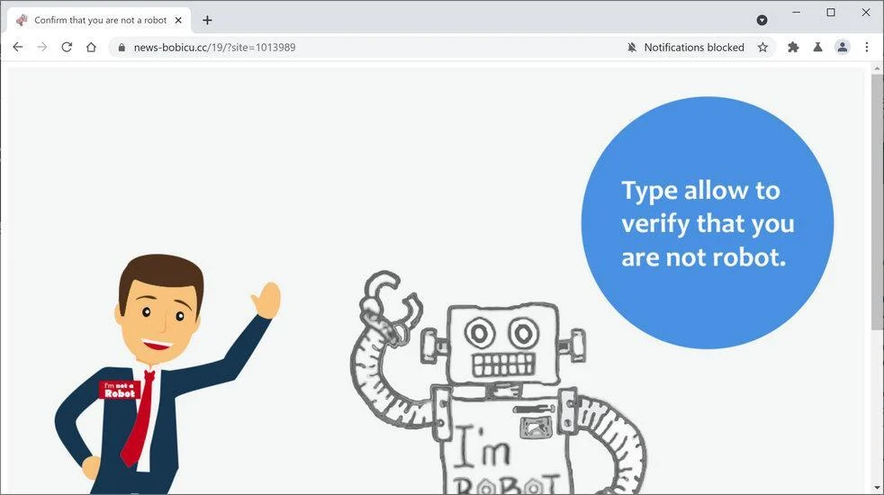 Image: Chrome browser is redirected to News-bobicu.cc