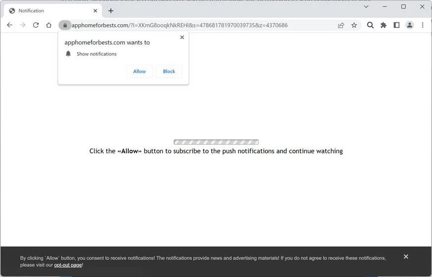 Remove Apphomeforbests.com Ads (Virus Removal Guide) 1 Image: Apphomeforbests.com Ads