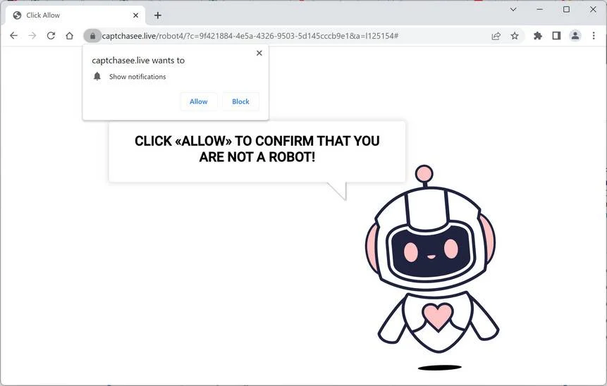 Remove CaptchaSee.Live Ads (Virus Removal Guide) 1 Image: Captchasee.live Ads