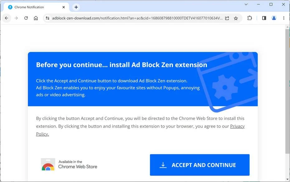 adblock-zen-download.com ad