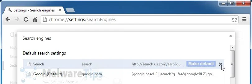 [Image: Search.us.com Chrome redirect removal]