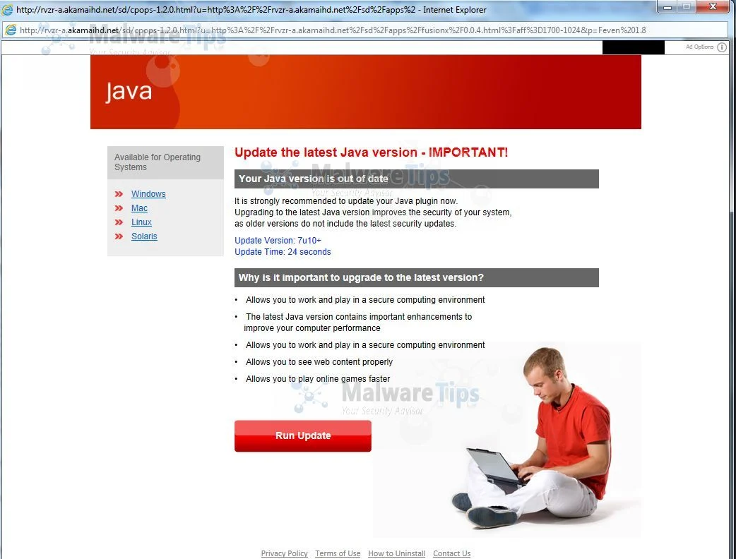 [Image: Update the latest Java version virus]