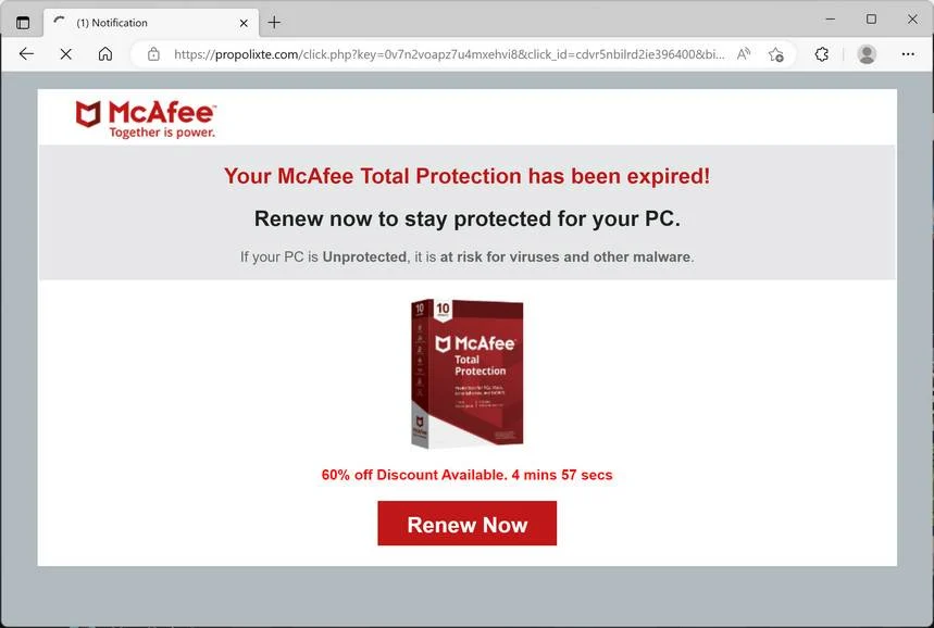 Image: Propolixte.com Fake Alert
