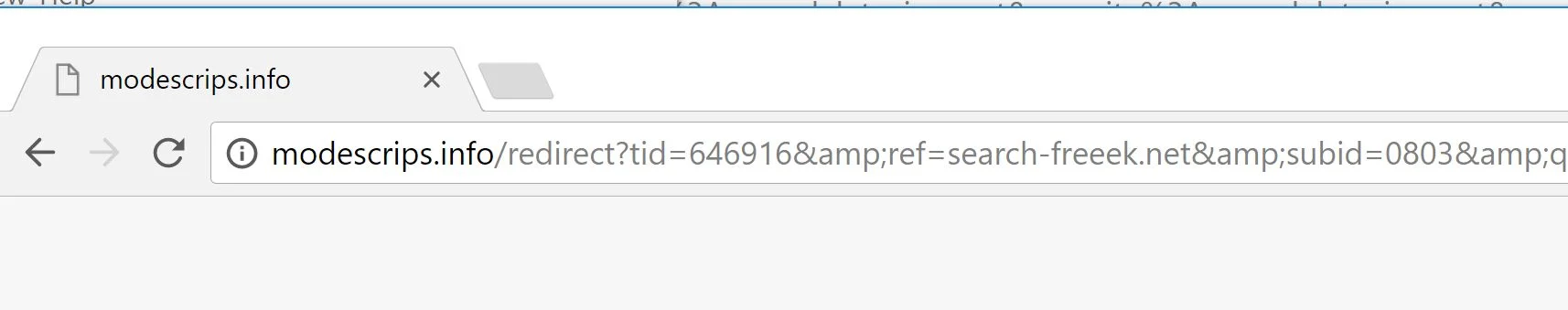 modescrips.info redirect virus