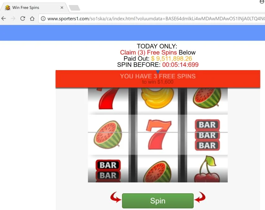 sporters1.com redirect virus