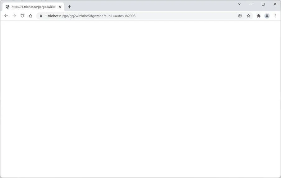 How to Remove Triohot.ru Redirect (Virus Removal Guide) 1 Image: Triohot.ru Chrome browser redirect