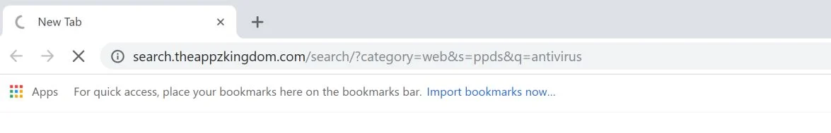 search.theappzkingdom.com redirect virus