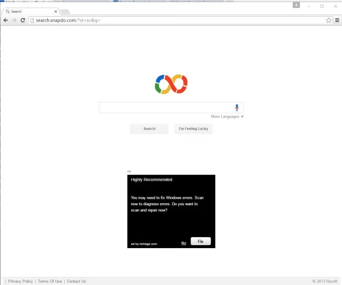 Remove Search.snapdo.com browser hijacker (Virus Removal Guide) 1 Search.snapdo.com virus