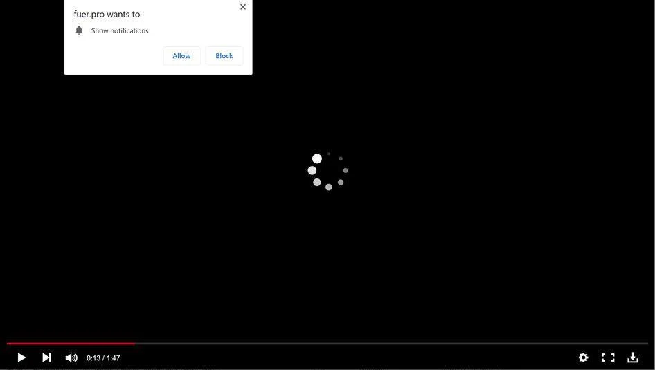 Remove Fuer.pro pop-up ads (Virus Removal Guide) 1 Image: Chrome browser is redirected to Fuer.pro