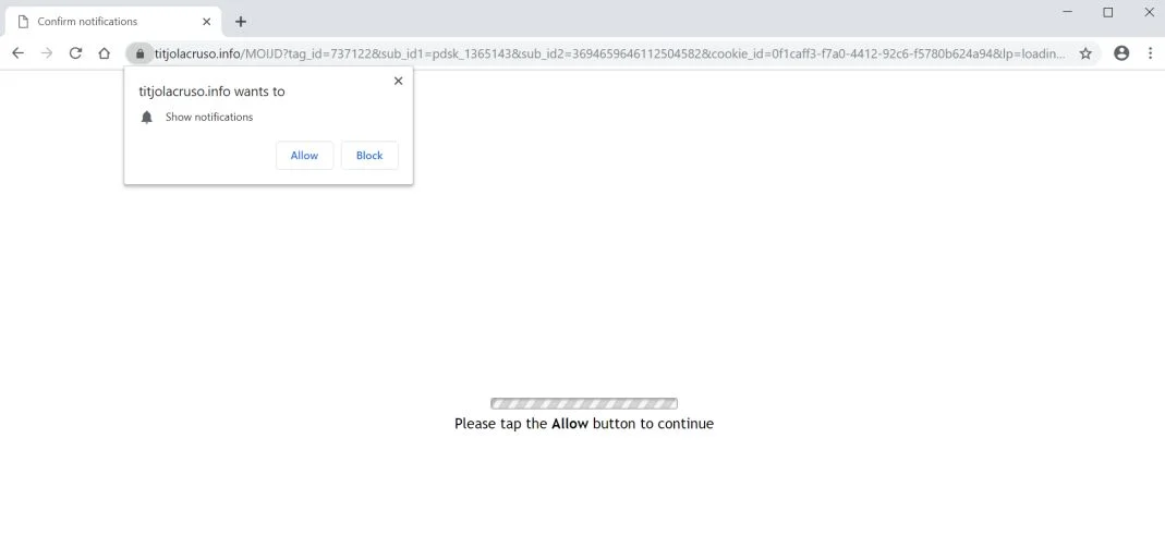 How to remove Titjolacruso.info pop-up ads (Virus Removal Guide) 1 titjolacruso.info redirect virus