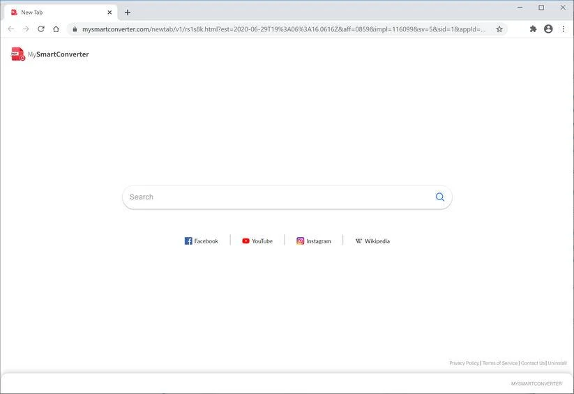 Remove My Smart Converter browser hijacker (Virus Removal Guide) 1 Image: Chrome browser is redirected to My Smart Converter