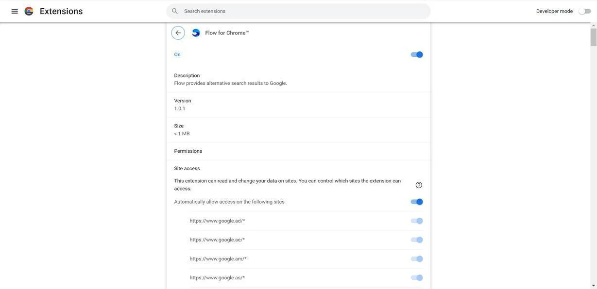 Remove Flow for Chrome browser extension (Virus Removal Guide) 1 Image: Flow for Chrome Chrome extensionImage: Flow for Chrome Chrome extension