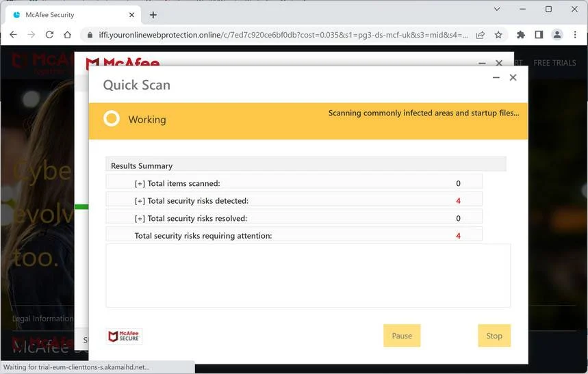 Youronlinewebprotection.online Virus Removal Guide 1 Image: Youronlinewebprotection.online Ads