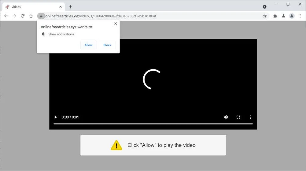 Remove Onlinenewsfree.xyz pop-up ads (Virus Removal Guide) 1 Image: Chrome browser is redirected to Onlinenewsfree.xyz