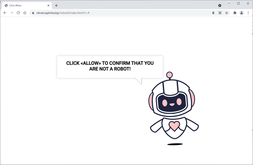 Image: Chrome browser is redirected to Clevercaptcha.top