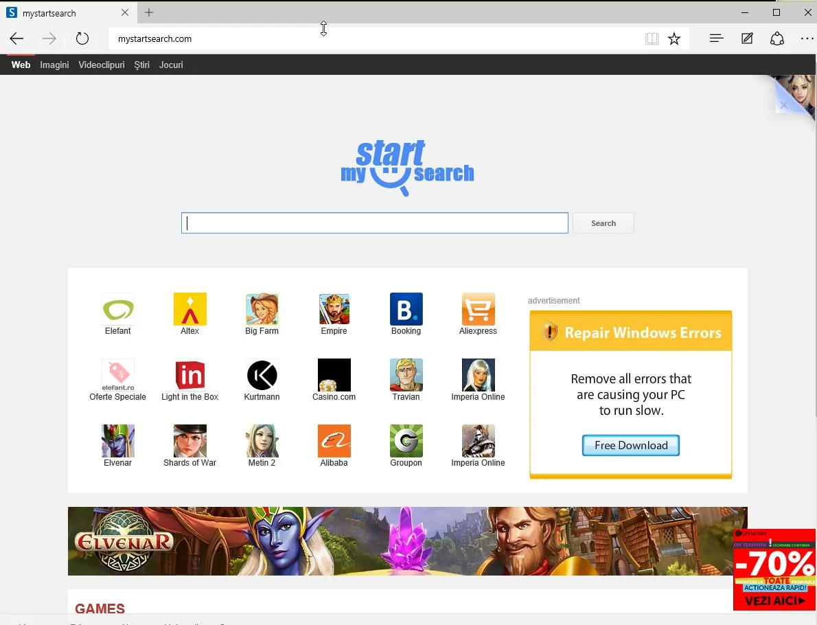 MyStartSearch.com Virus
