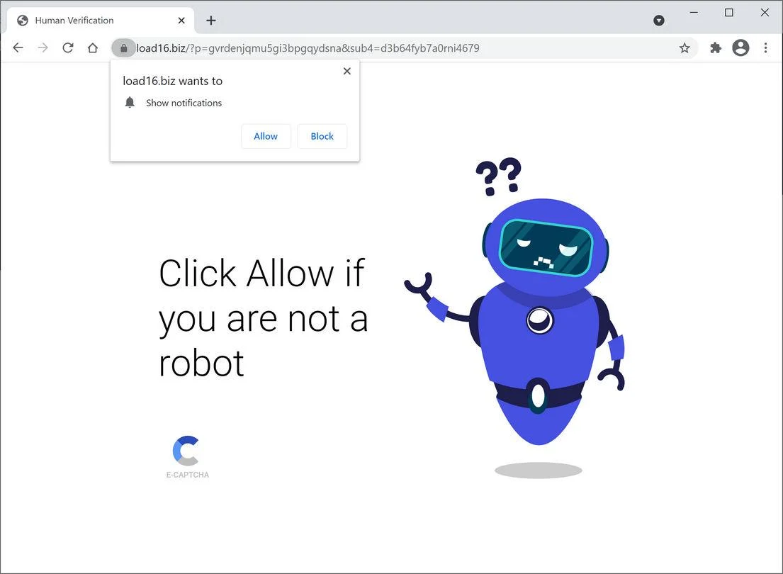 Remove Load16.biz pop-up ads (Virus Removal Guide) 1 Image: Chrome browser is redirected to Load16.biz
