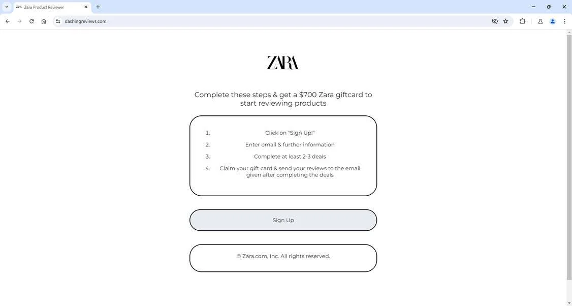 Dashingreviews.com scam