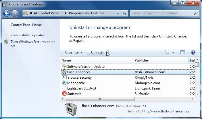 Uninstall Browser-Security