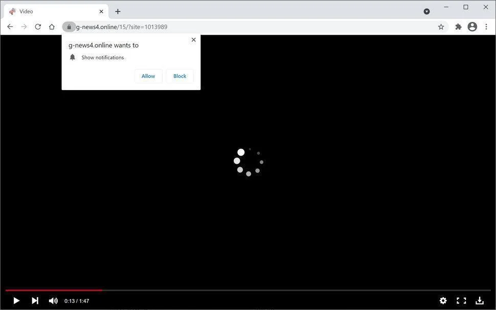 Remove G-news4.online pop-up ads (Virus Removal Guide) 1 Image: Chrome browser is redirected to G-news4.online