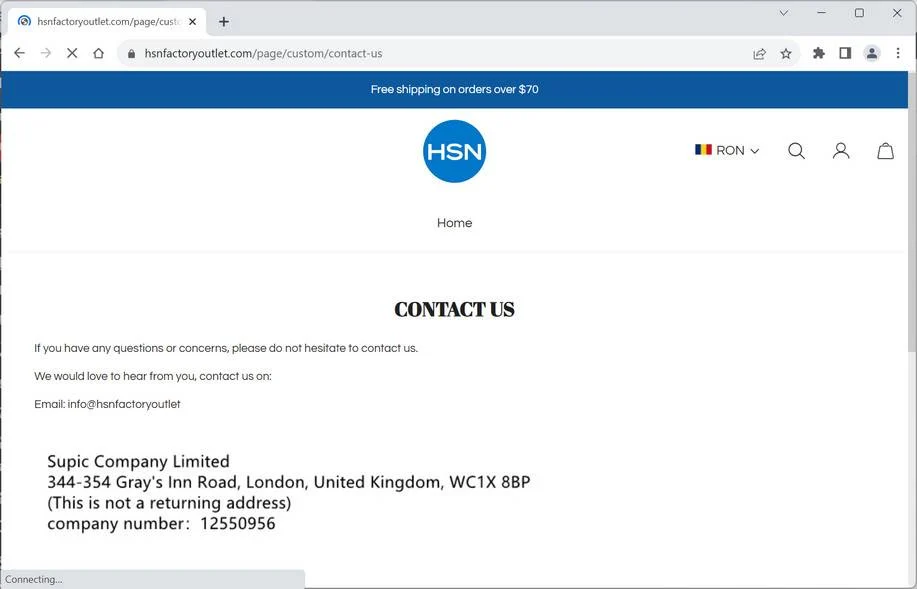 HSNfactoryoutlet.com Review: Is HSN Factory Outlet A Scam? 1 hsnfactoryoutlet.com scam