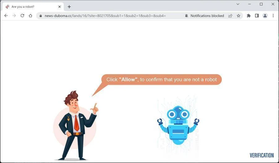 How to Remove News-duboma.cc Pop-up Ads (Virus Removal Guide) 1 Image: Chrome browser is redirected to News-duboma.cc