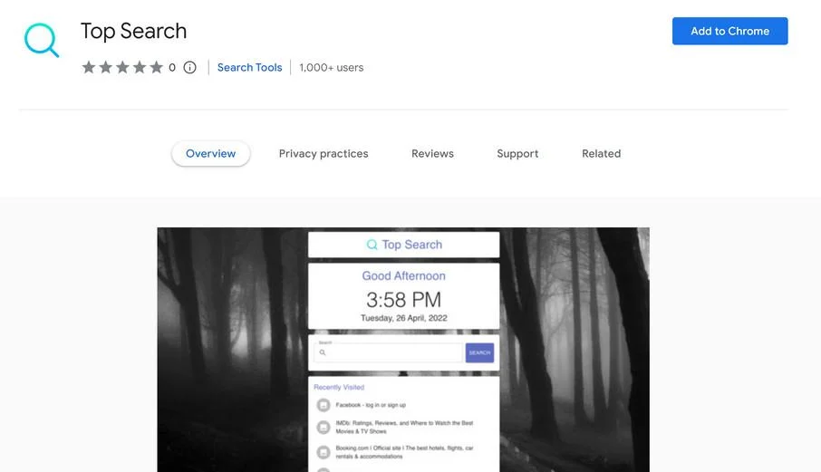Remove Top Search browser hijacker (Virus Removal Guide) 1 Image: Top Search new tab page
