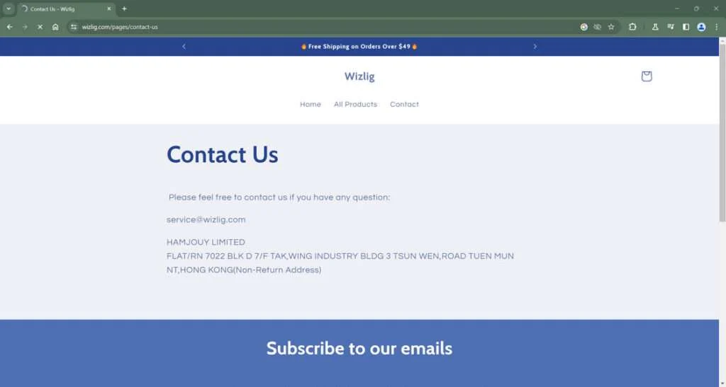 Wizlig.com Store Scam - Read Before Shopping Here 1 Wizlig.com scam