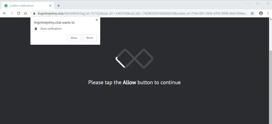 How to remove Lingintirejohny.club pop-up ads (Virus Removal Guide) 1 lingintirejohny.club redirect virus
