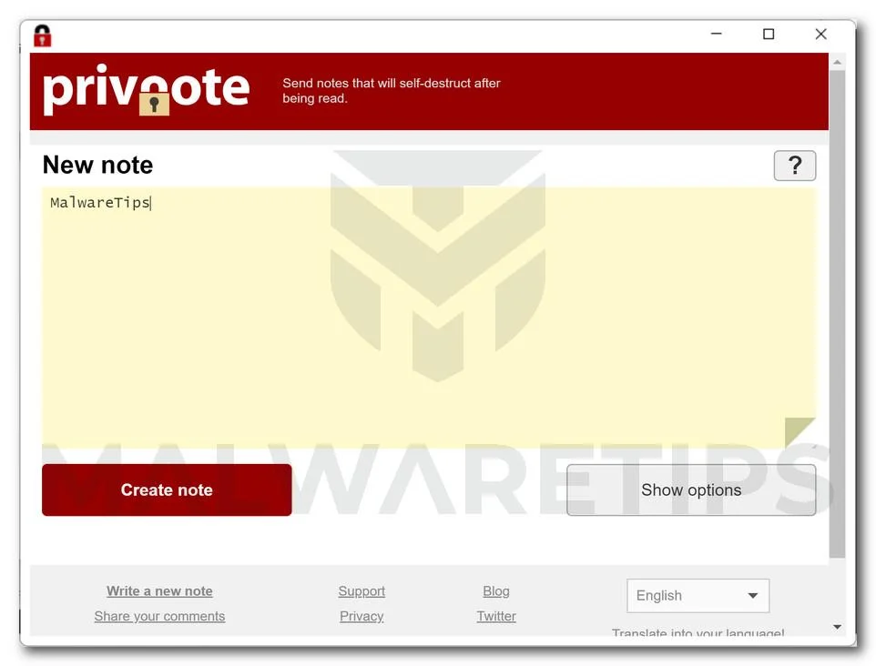 Image: NoteIt adware